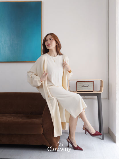 Zaveta Knit Dress - Cream