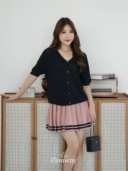 Vianey Knit Top - Black