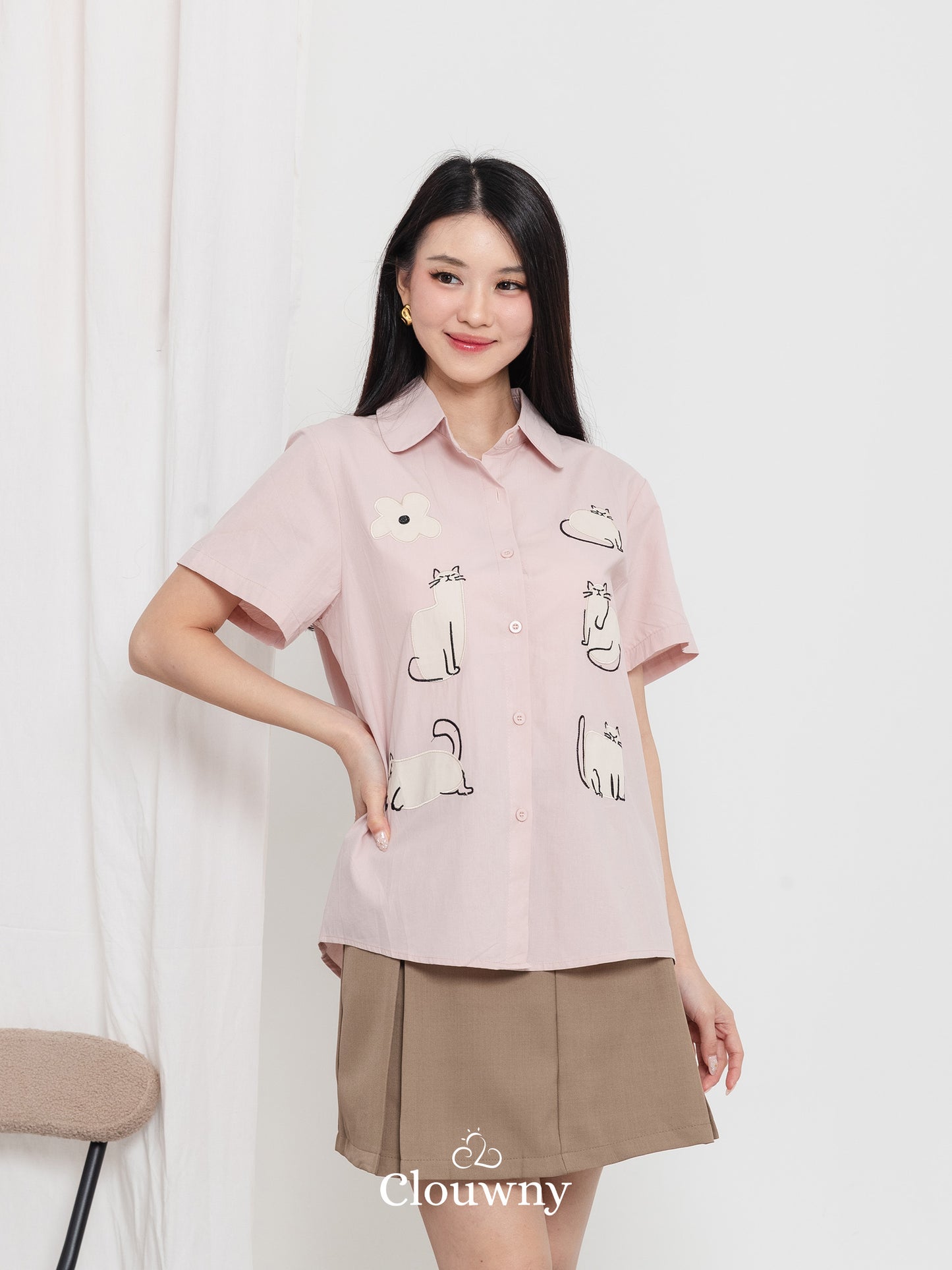 Koska Cotton Shirt - Pink