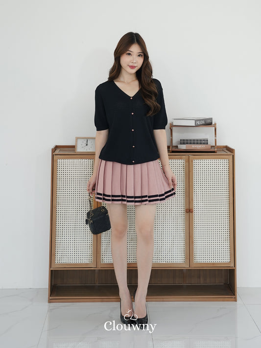 Stripes Tennis Skirt - Pink