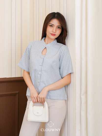 Dinar Button Top - Blue