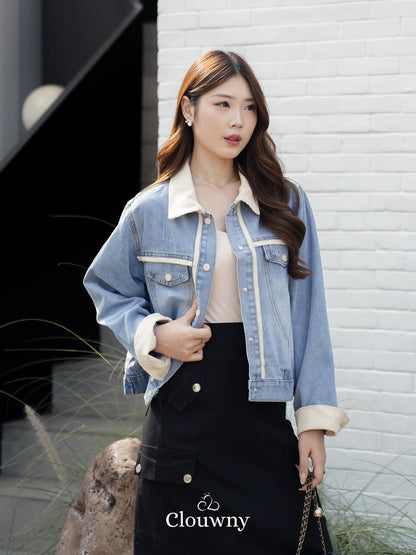 Gaby Denim Jacket - Cream