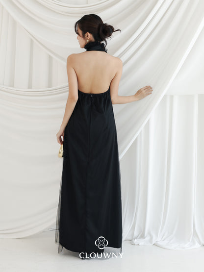 Sharon Halter Tulle Dress - Black