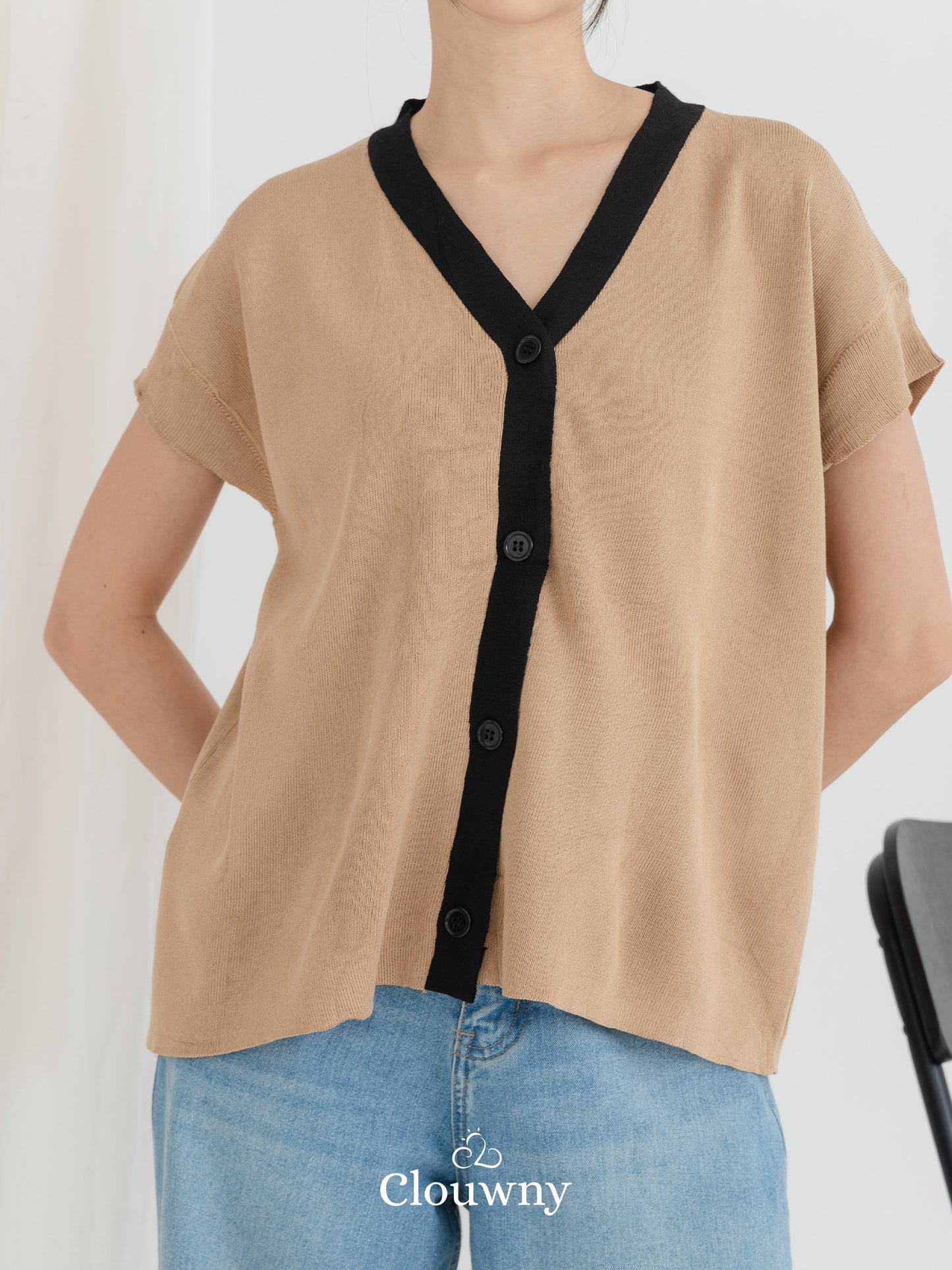 Monica Knit Top - Khaki