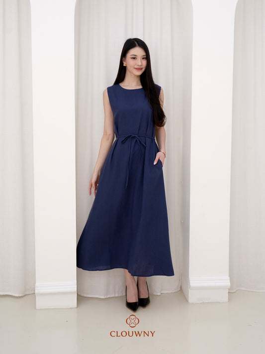 Barla Loose Dress - Navy