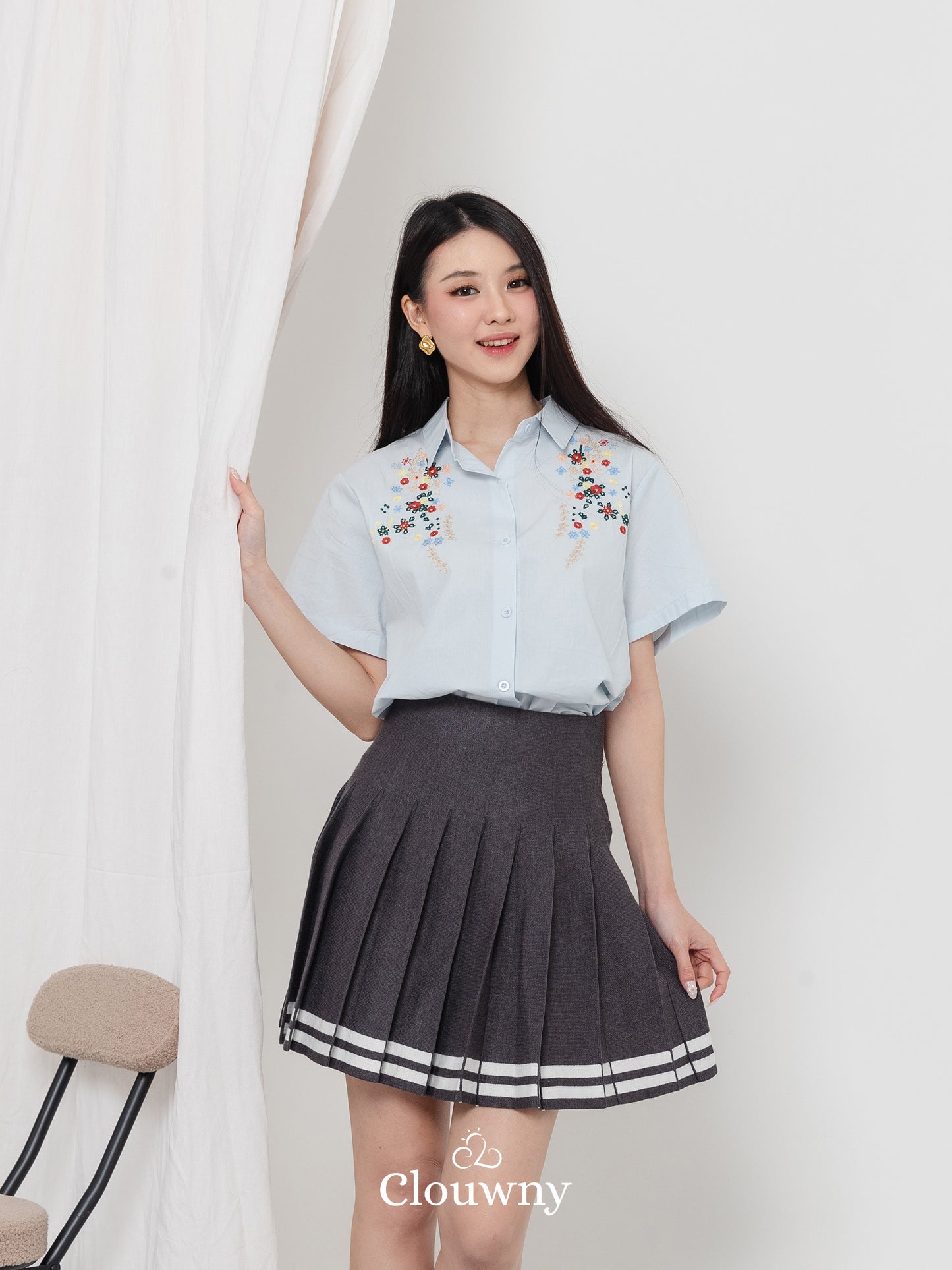 Patra Cotton Shirt - Blue