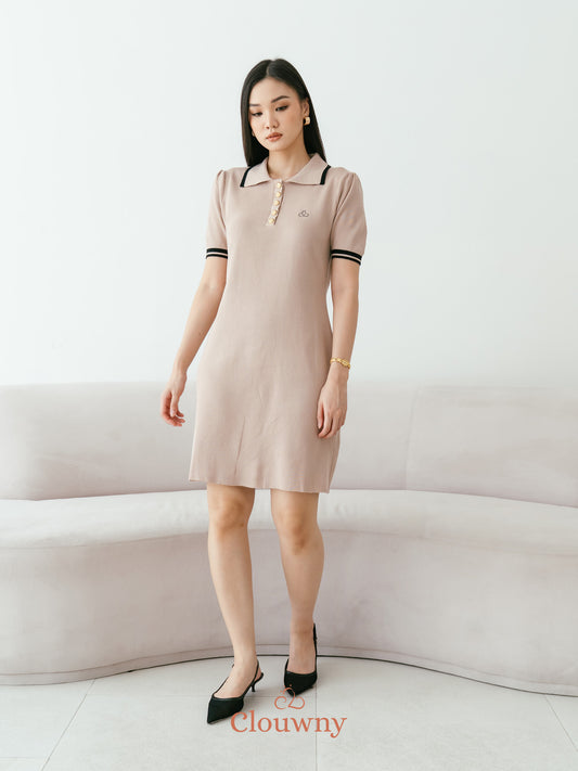 Anora Knit Dress - Khaki