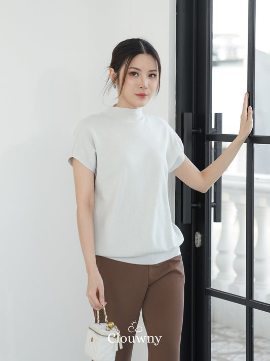 Semi Turtle Top - Light Grey