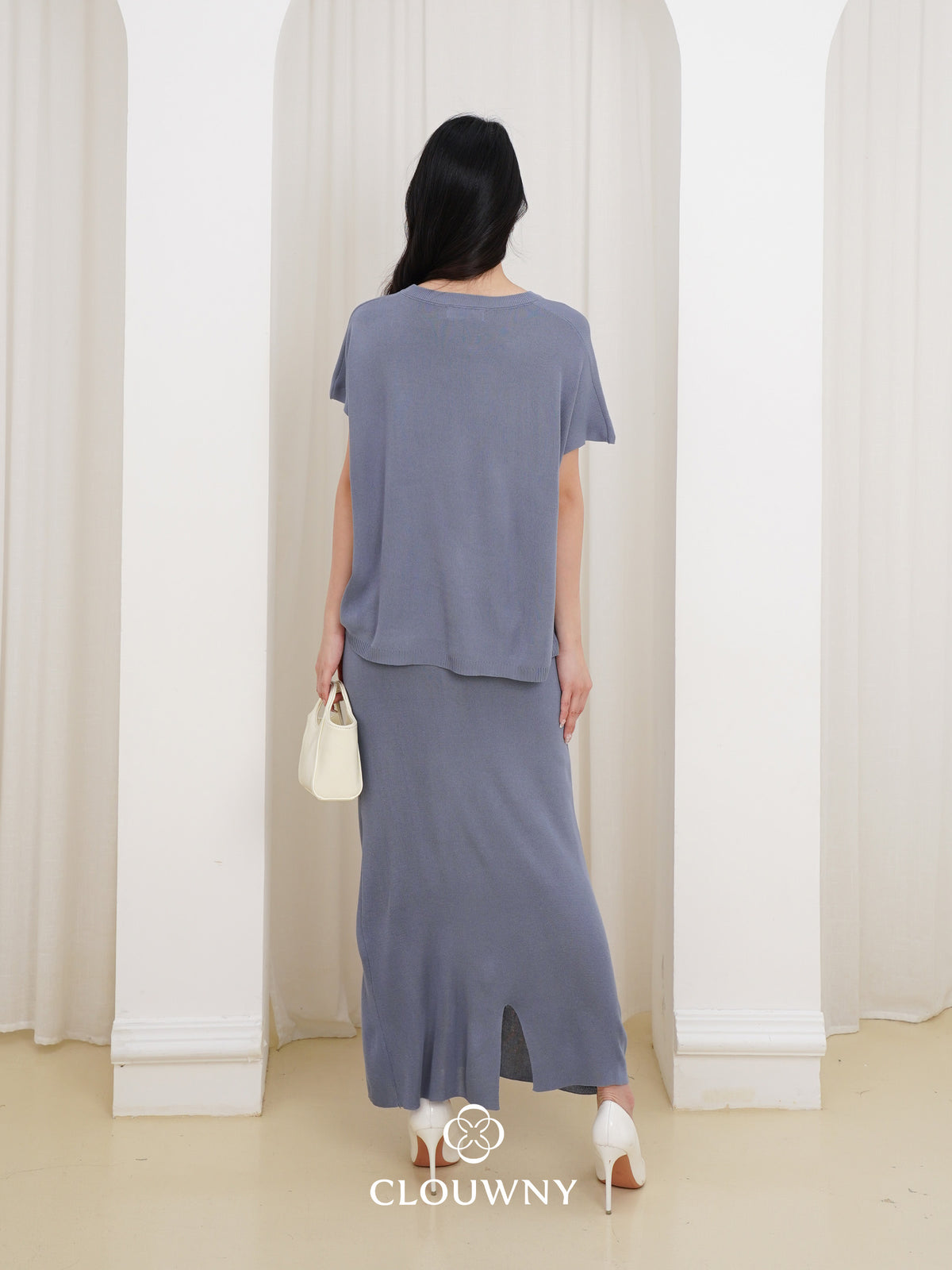 Kurasu Round Knit Set - Dusty Blue