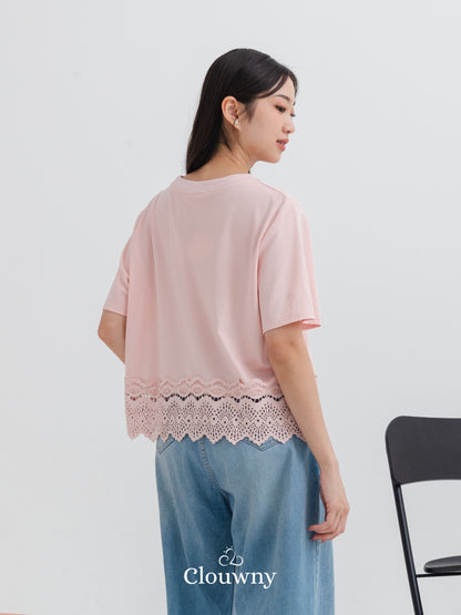 Megan Pearl Blouse - Pink