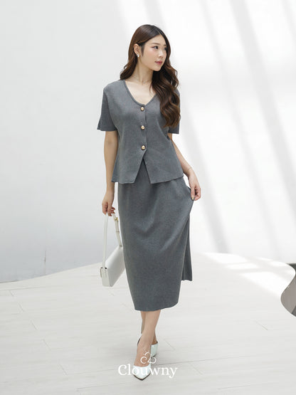 Isabel Knit Set - Grey