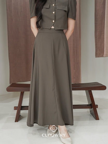 Damas Button Set - Coffee
