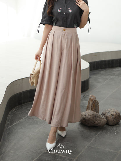 Yuni Cullote Pants - Light Khaki