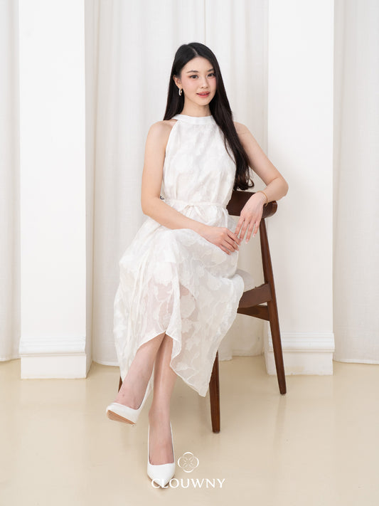 Zeya Mini Belt Dress - Broken White