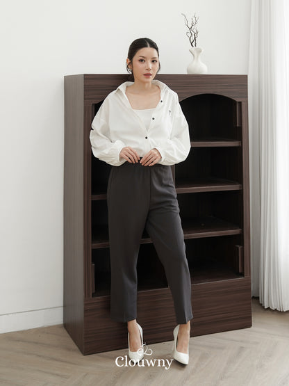 Tori Pocket Pants - Dark Grey