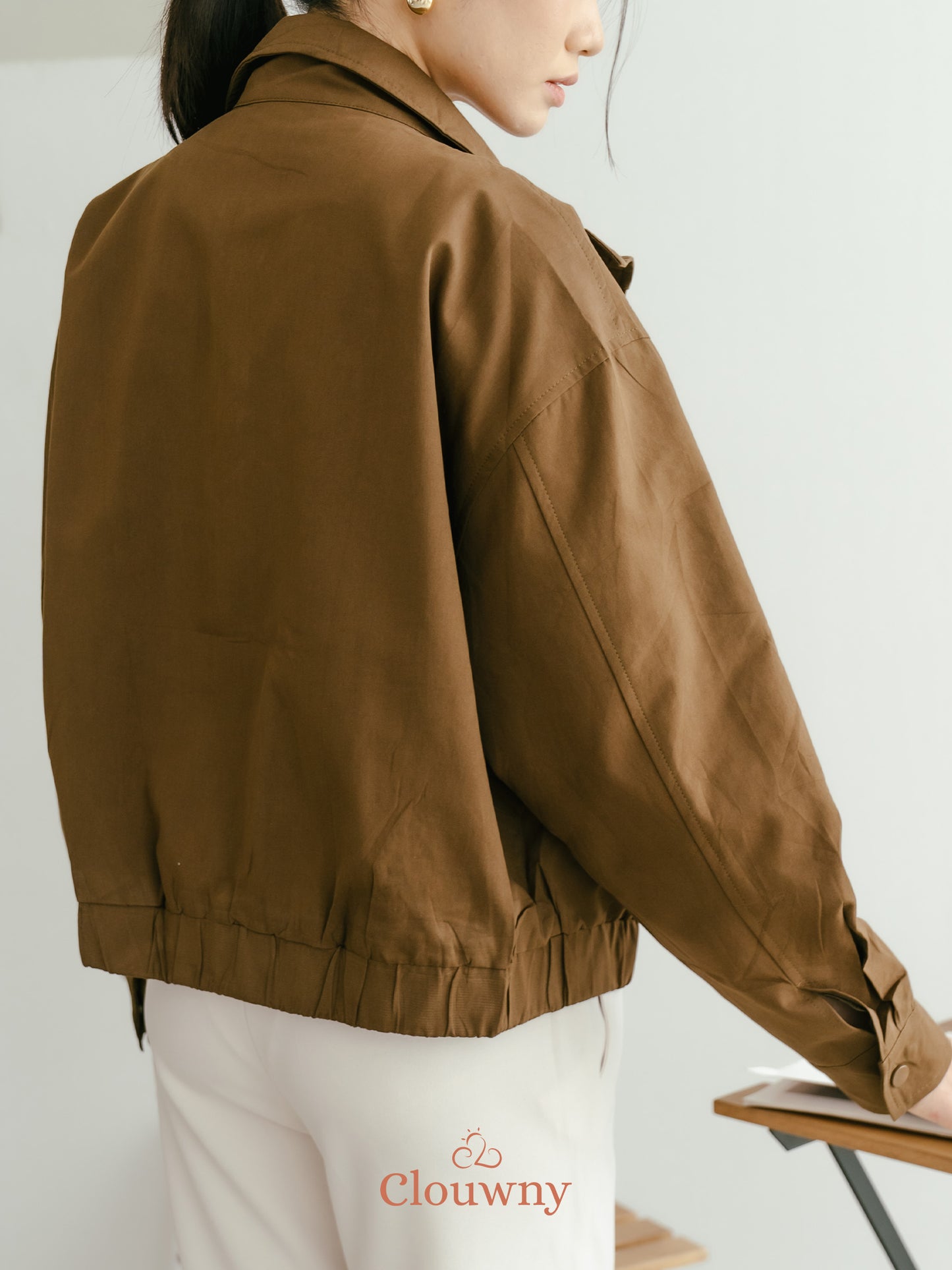 Glinda Pocket Jacket - Coffee