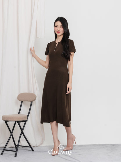 Konsta Knit Dress - Coffee