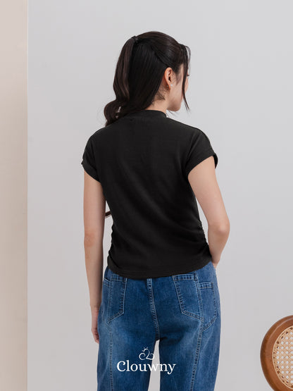 Elora Tshirt Top - Black