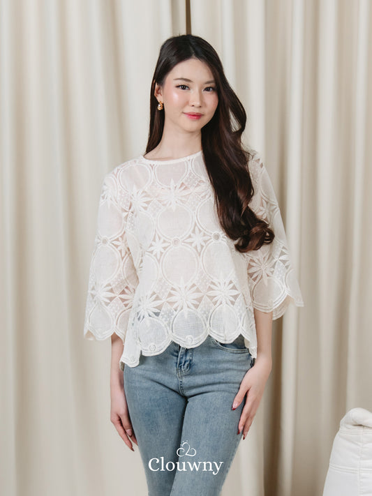 Rosini Lace Blouse - Cream