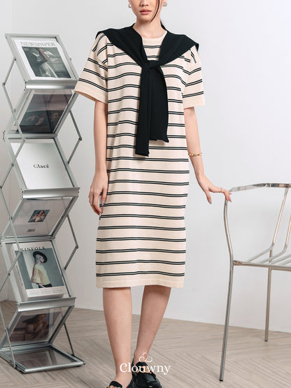 Sara Scarf Dress - Broken White