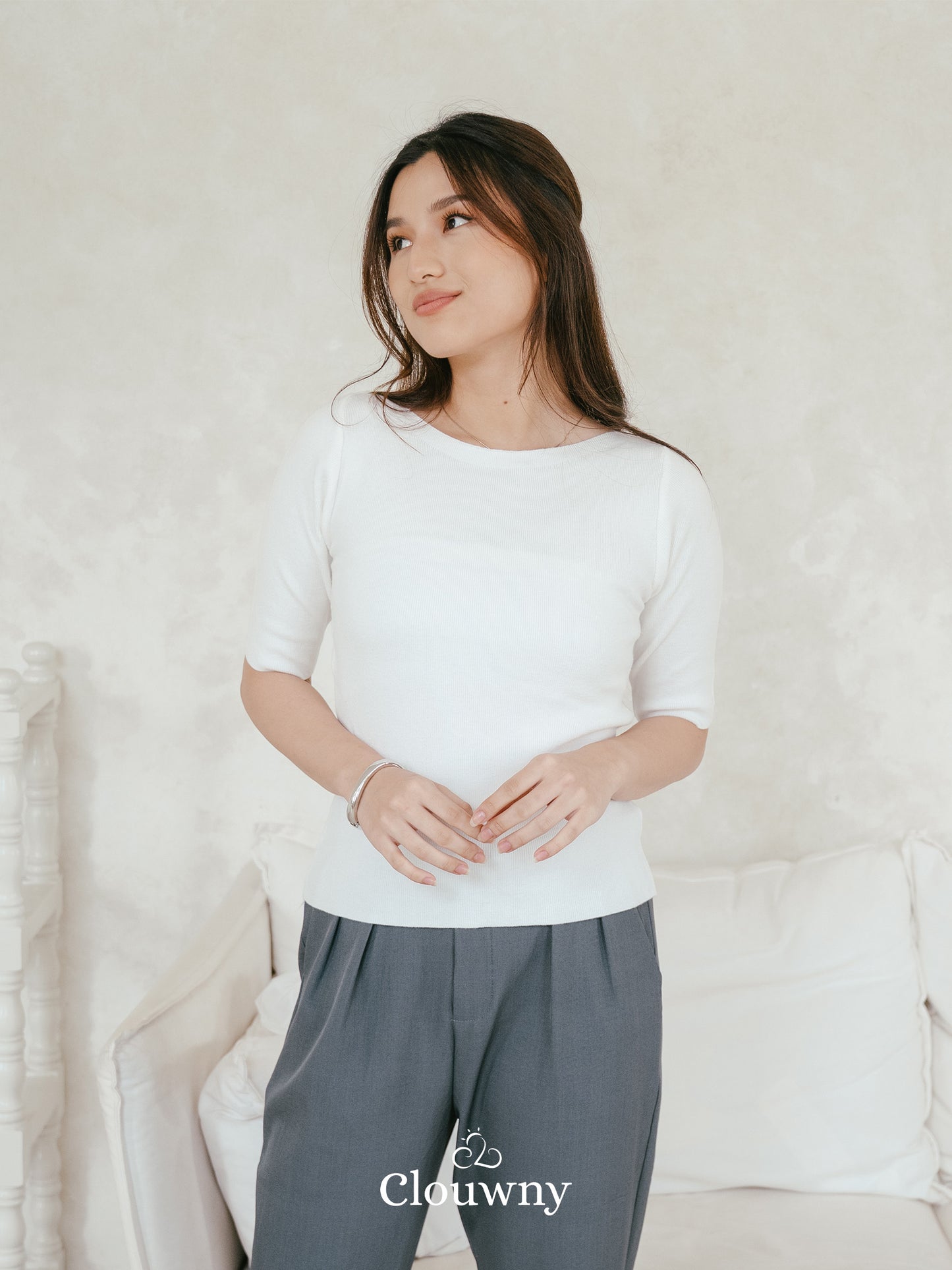 Remy Knit Top - White