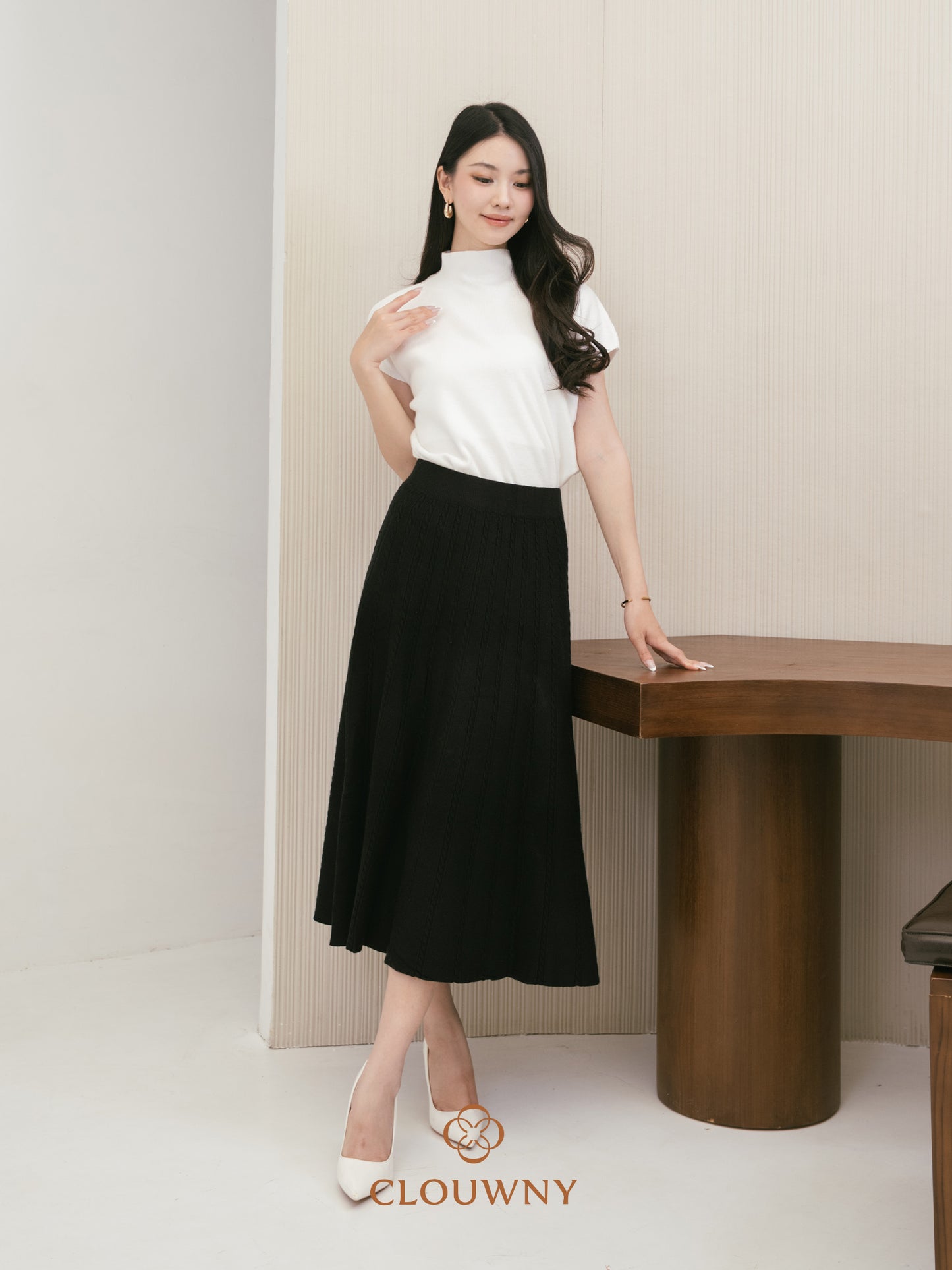 Chesma Knit Skirt - Black