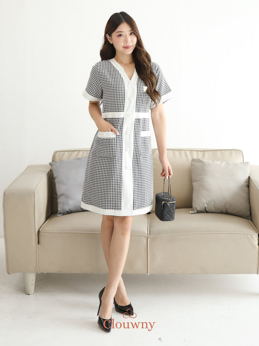 Prita Mini List Dress - Black