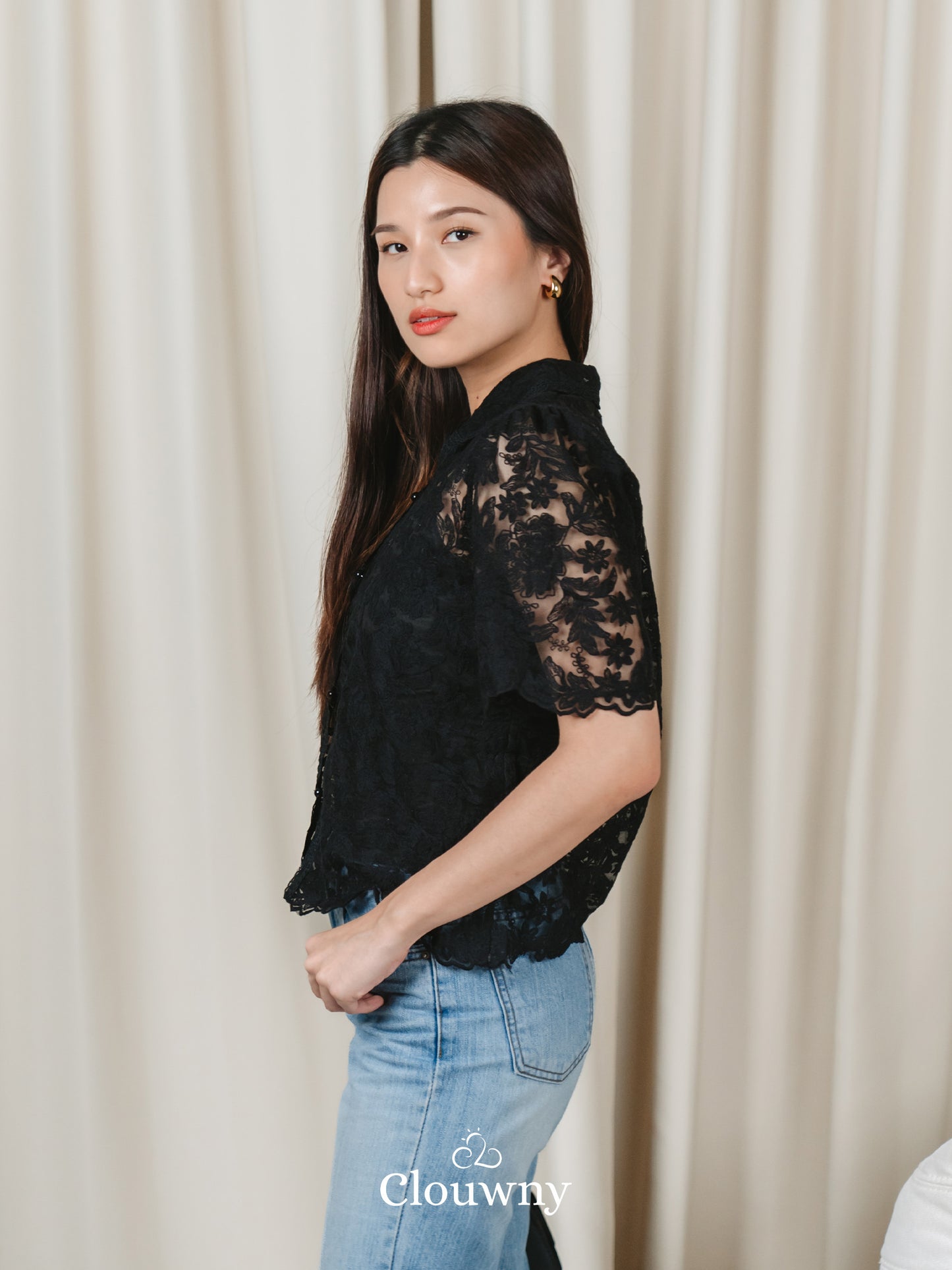 Villy Lace Blouse - Black