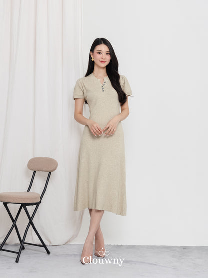 Konsta Knit Dress - Khaki
