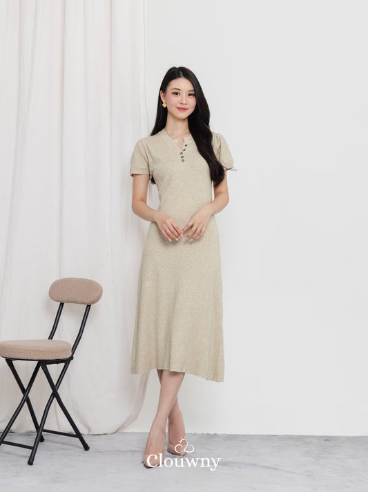 Konsta Knit Dress - Khaki