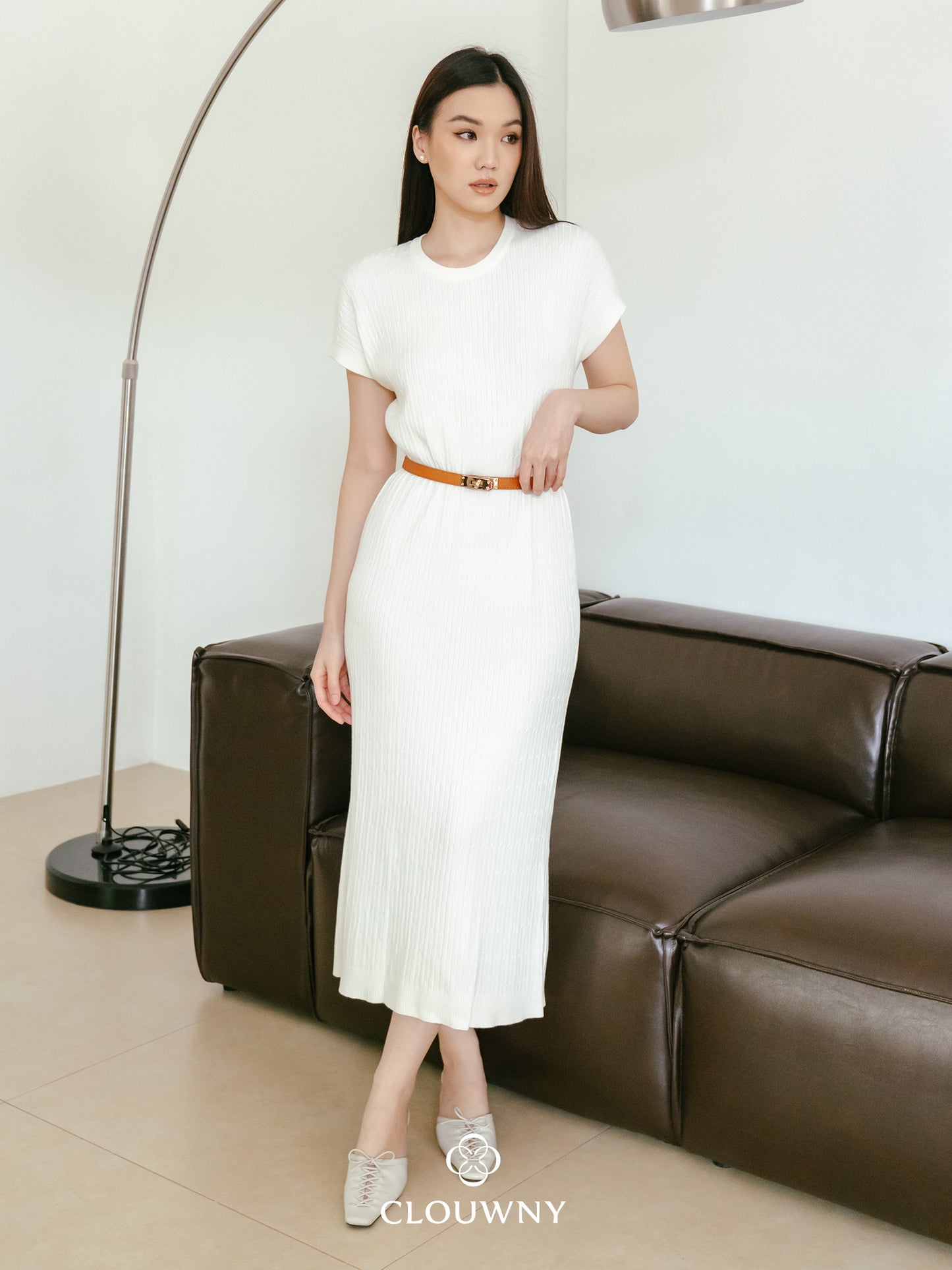 Dune Knit Dress - Broken White