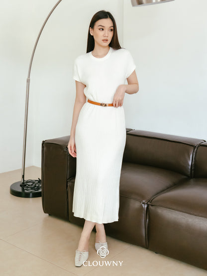 Dune Knit Dress - Broken White