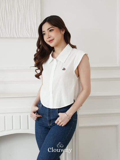 Abigail Cotton Blouse - White