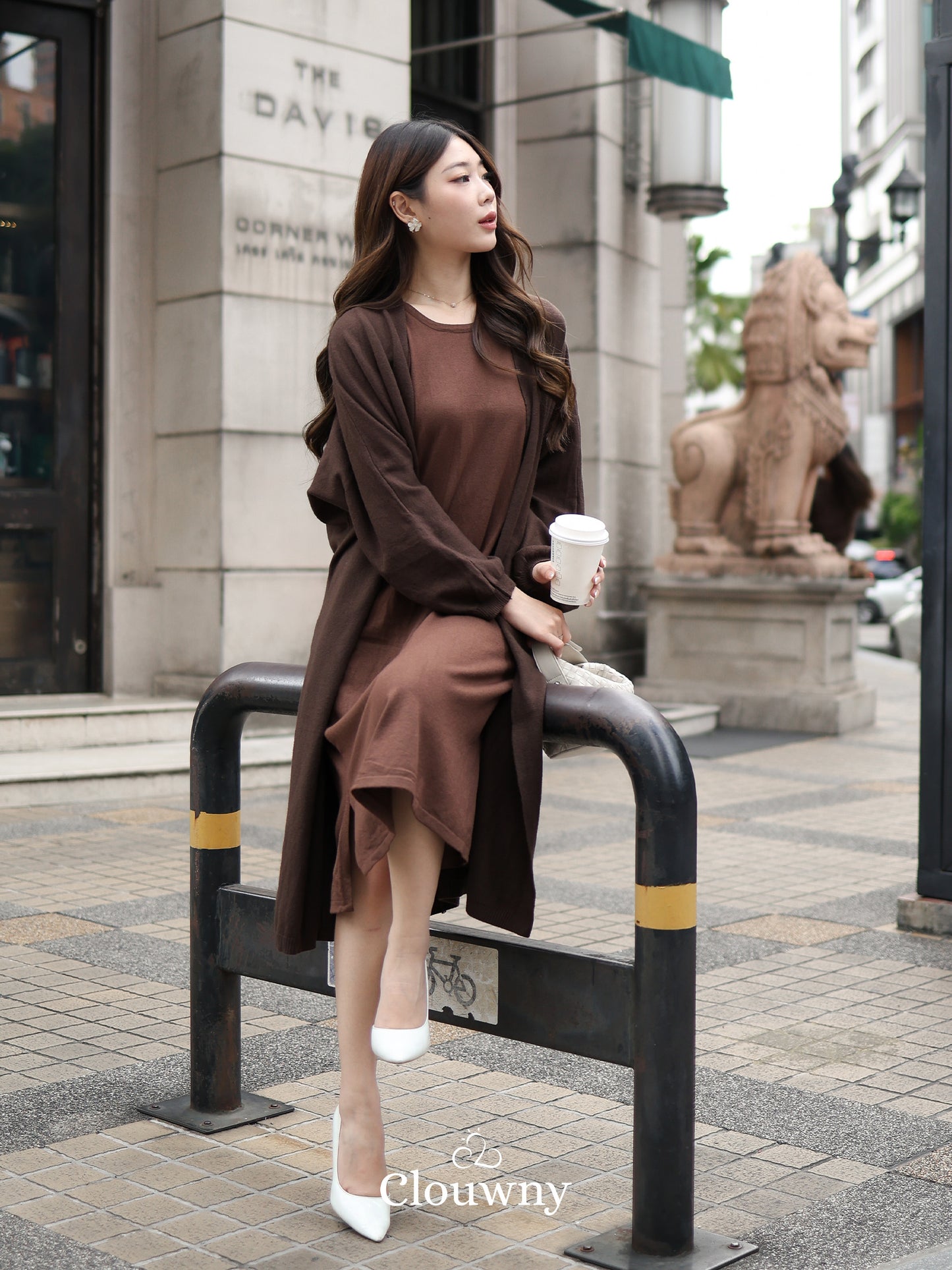 Tatiana Knit Outer - Coffee