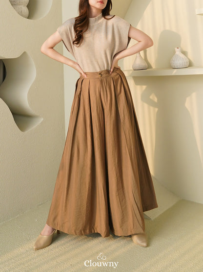 Celana Kulot Yuni - Beige