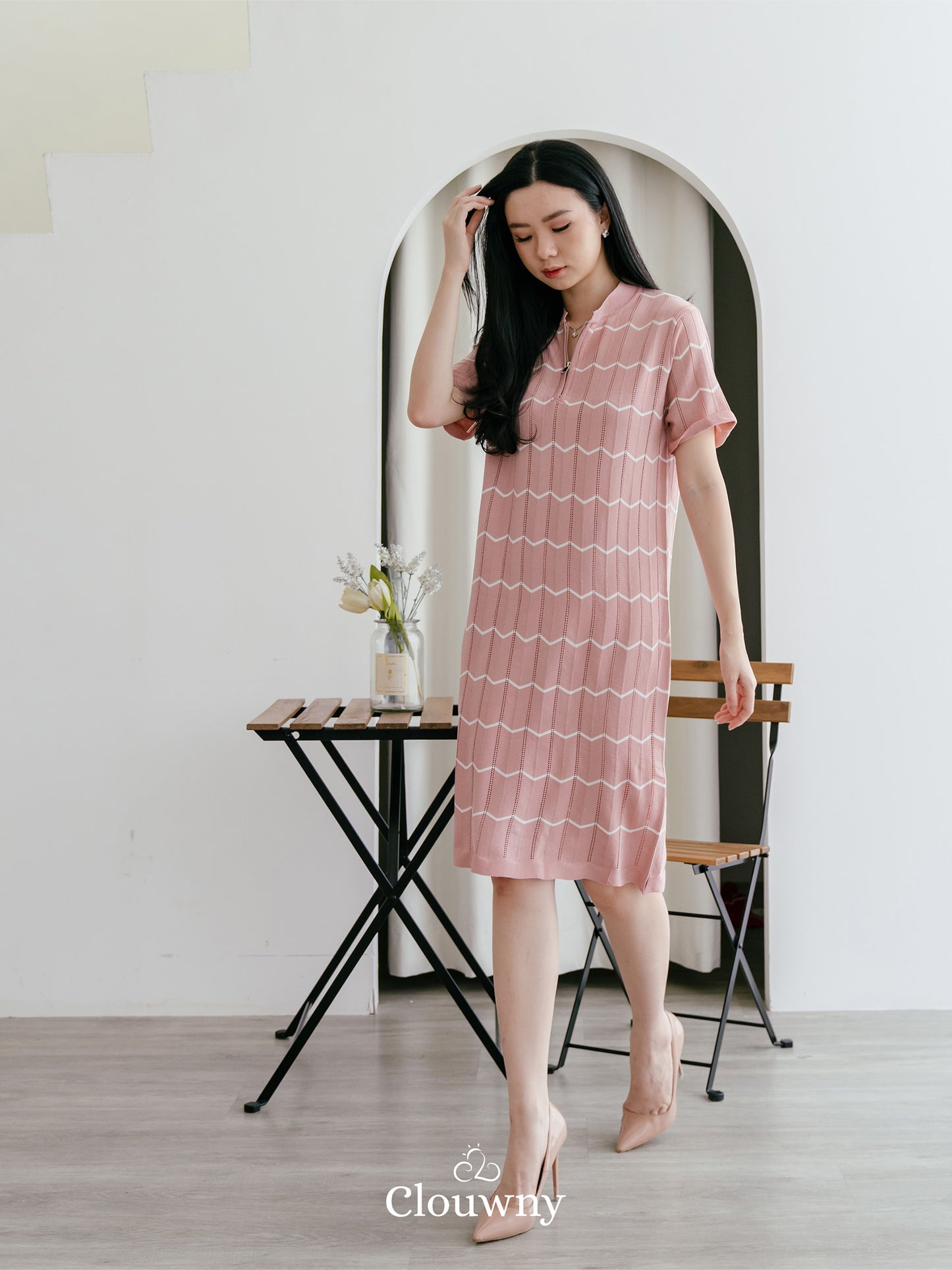 Leia Knit Dress - Pink