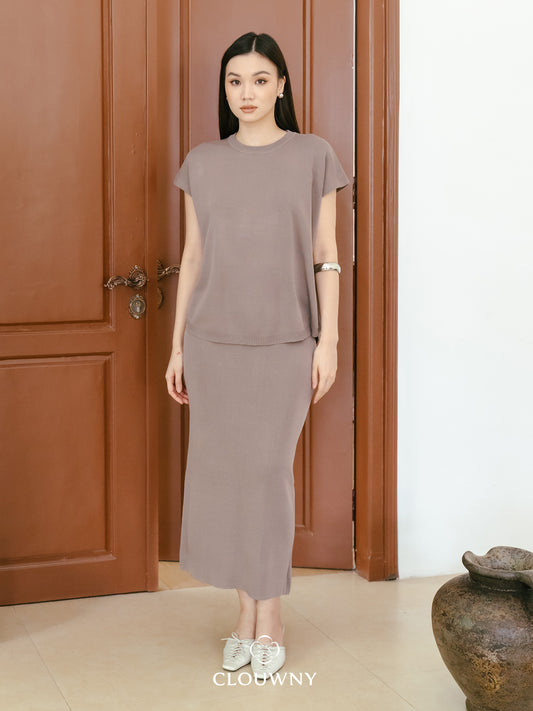 Kurasu Round Knit Set - Beige