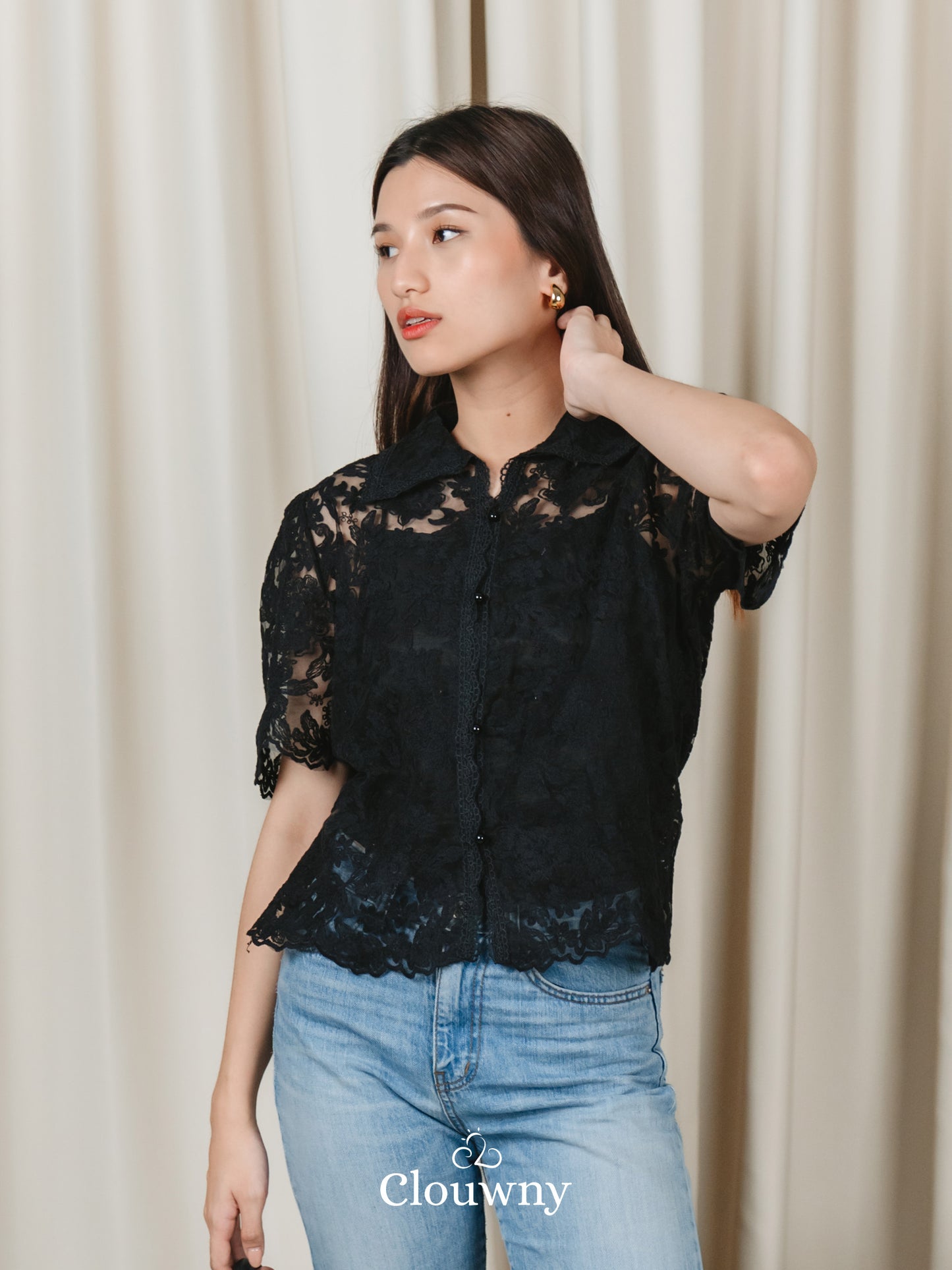 Villy Lace Blouse - Black