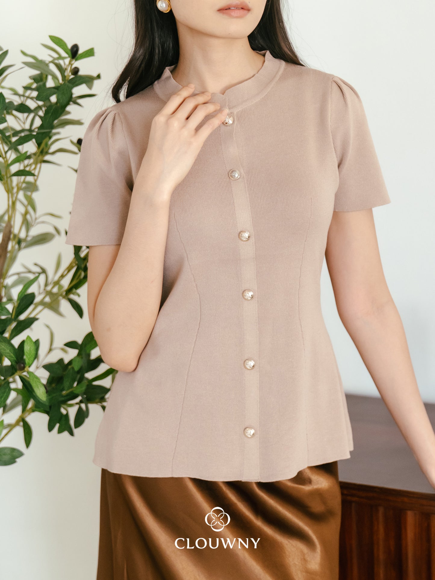Lee Shanghai Knit Top - Khaki