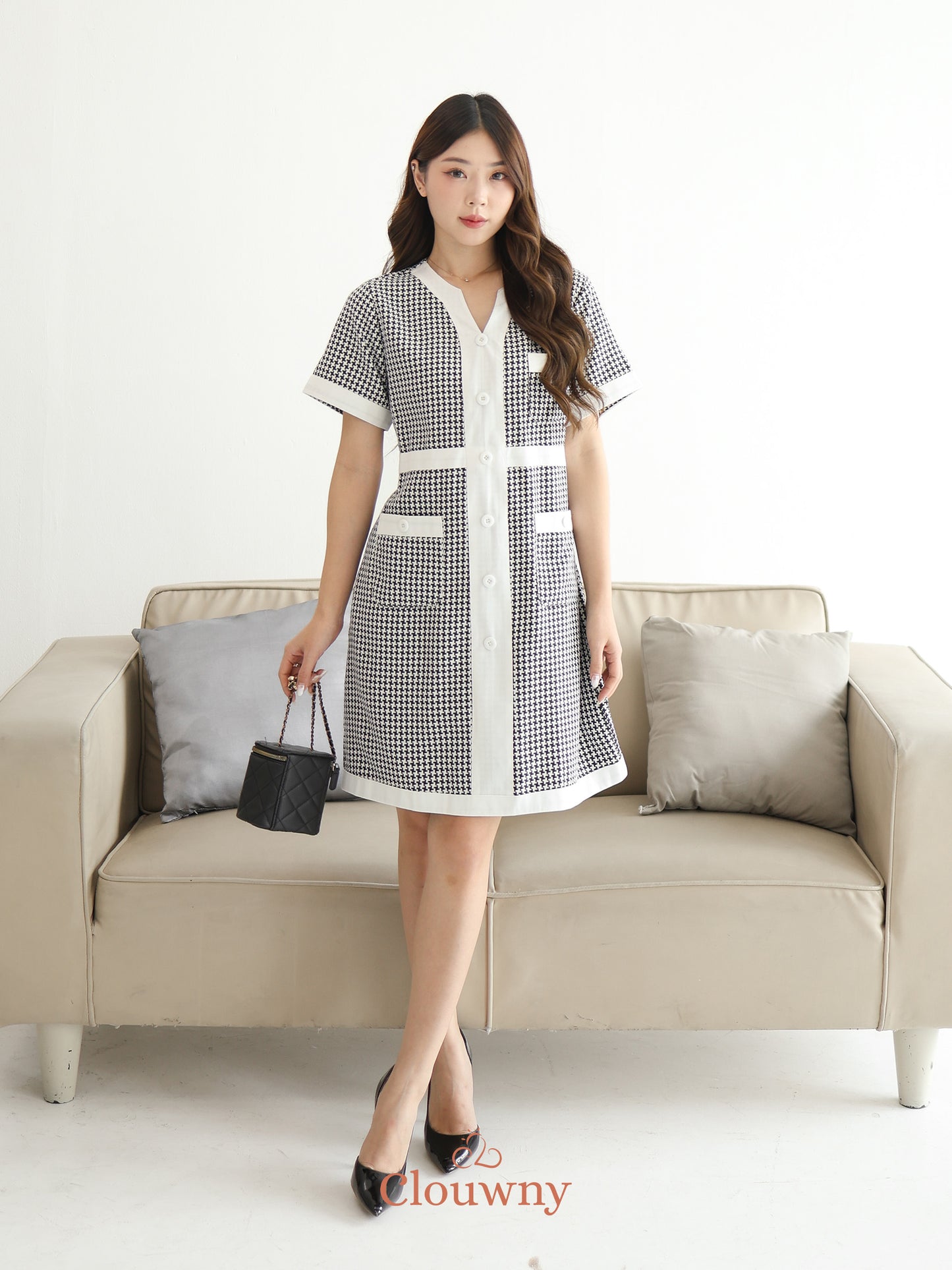 Prita Mini List Dress - Black