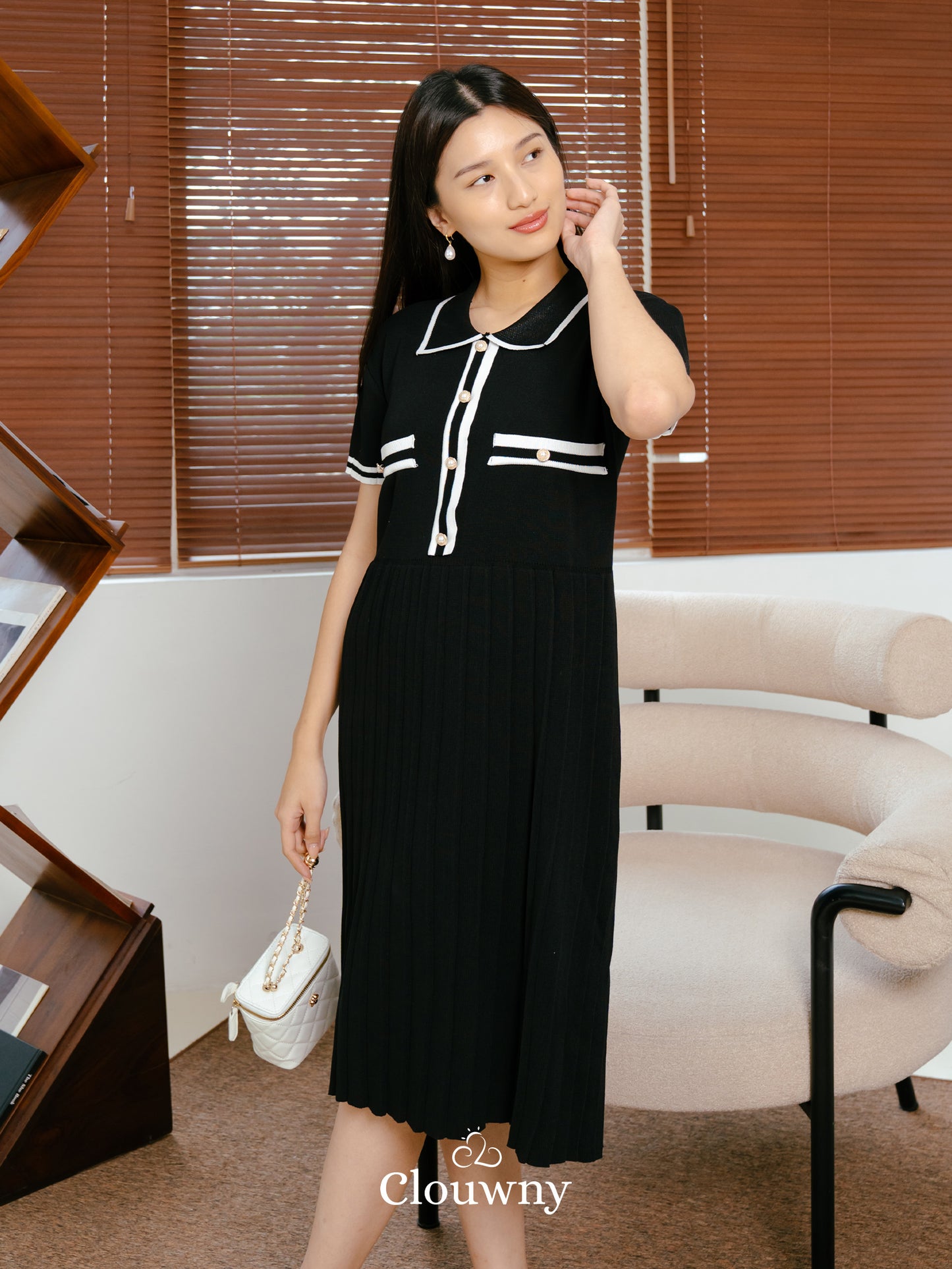 Hyerin Knit Dress - Black