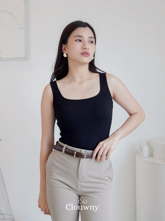 Essential Tanktop Bra Wide Strap - Black