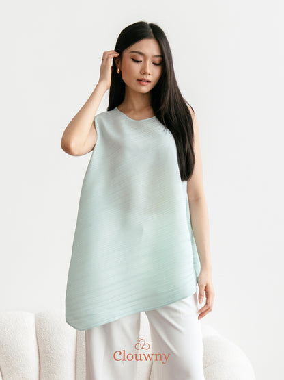 Olza Pleats Top - Mint