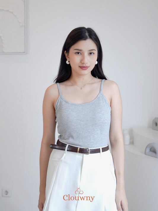 Essential Tanktop Spagheti Strap - Grey