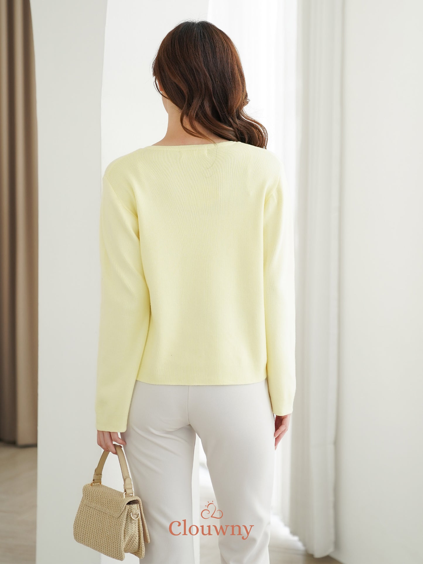 Luxen Button Cardigan - Yellow