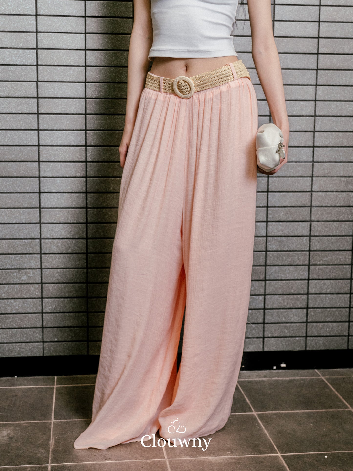 Adel Cullotes Pants - Peach
