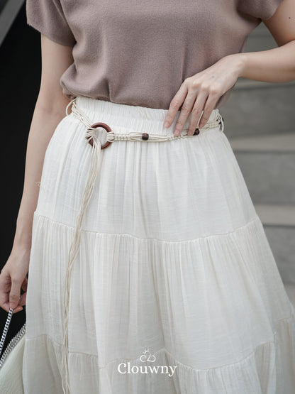 Kila Flare Skirt - Broken White
