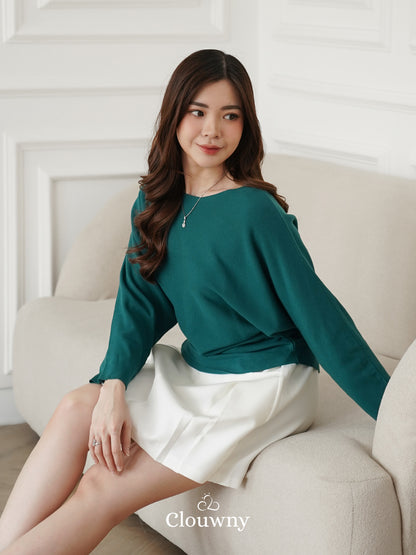 Beatrix Sabrina Knit Top - Green