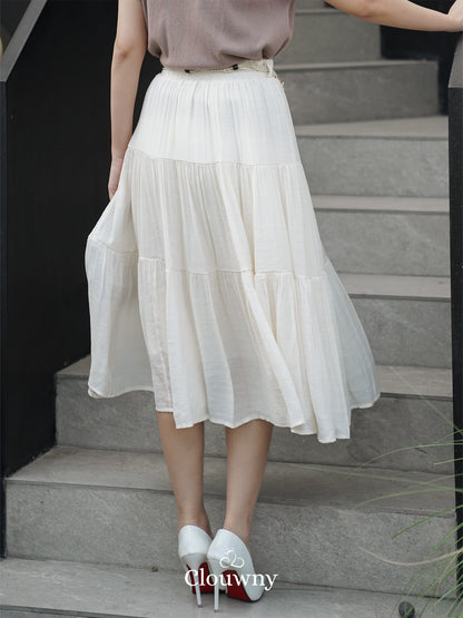 Kila Flare Skirt - Broken White