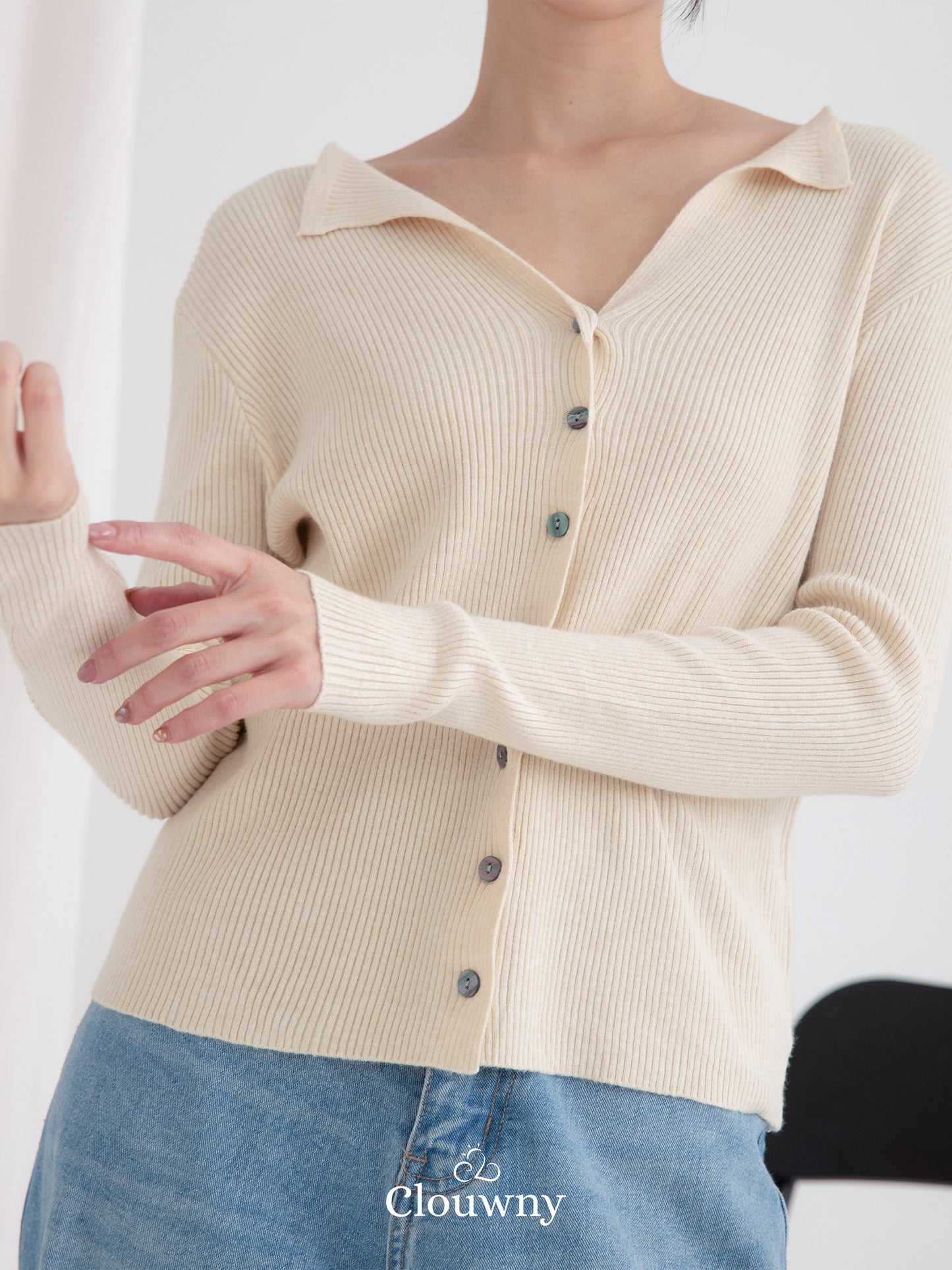 Ritsuki Button Longsleeve - Cream